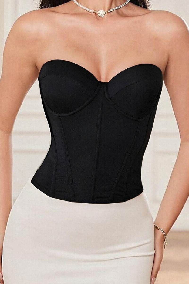 Strapless Backless Corset Bridal Bra 931536941745 - COCOMELODY