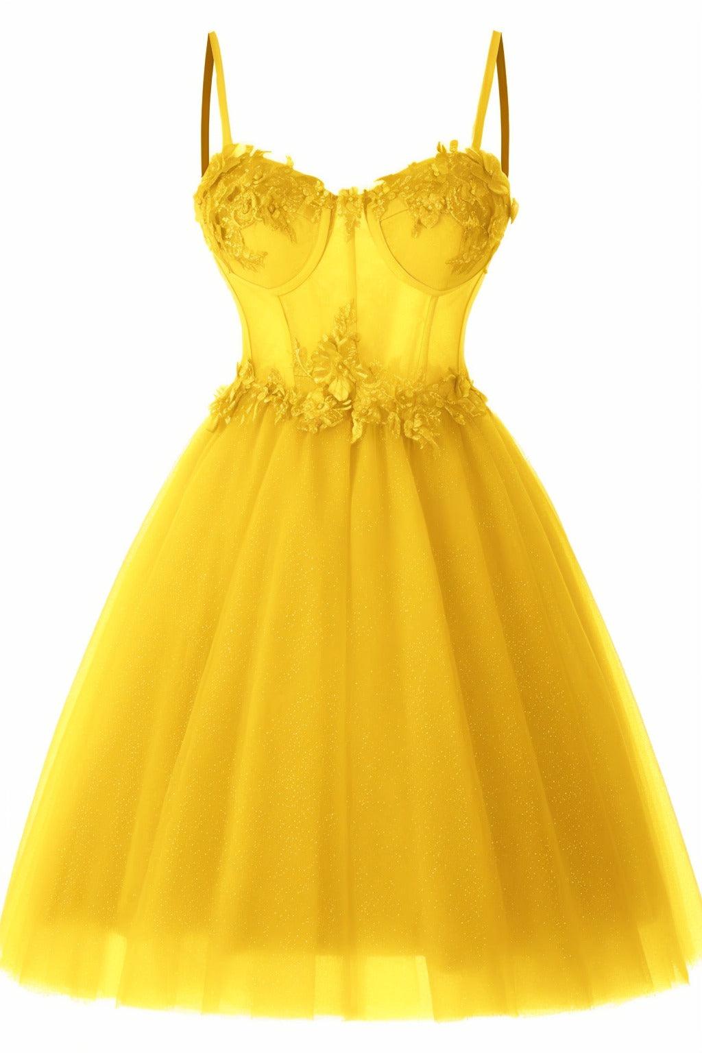 A-Line Short-Mini Tulle Prom Dress CS0400 - COCOMELODY