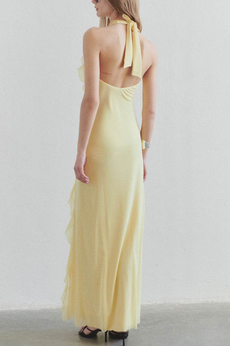 Sheath-Column Maxi Chiffon Dress 927383006662 - COCOMELODY