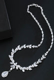 Gorgeous Zircon Earrings/Necklace Jewelry Sets (Set of 2) 702305921133 - COCOMELODY