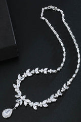 Gorgeous Zircon Earrings/Necklace Jewelry Sets (Set of 2) 702305921133 - COCOMELODY