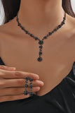 Elegant Rhinestone Wedding Earrings/Necklace Jewelry Sets (Set of 2) 571299893924 - COCOMELODY