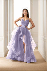 A-Line Floor-Length Tulle Prom Dress CS0412 - COCOMELODY