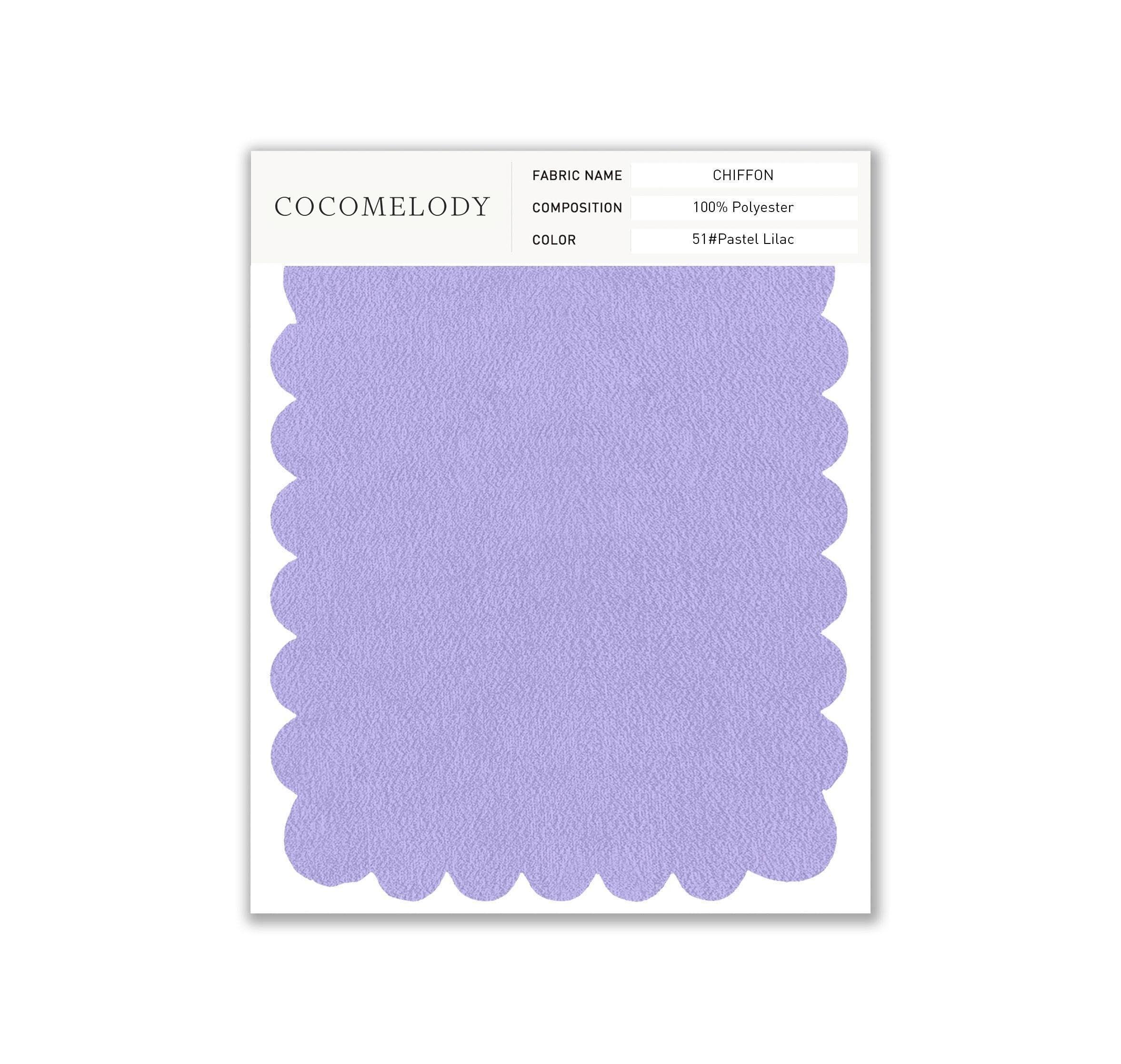 Chiffon Fabric Swatch in Single Color SWCH16001 - COCOMELODY