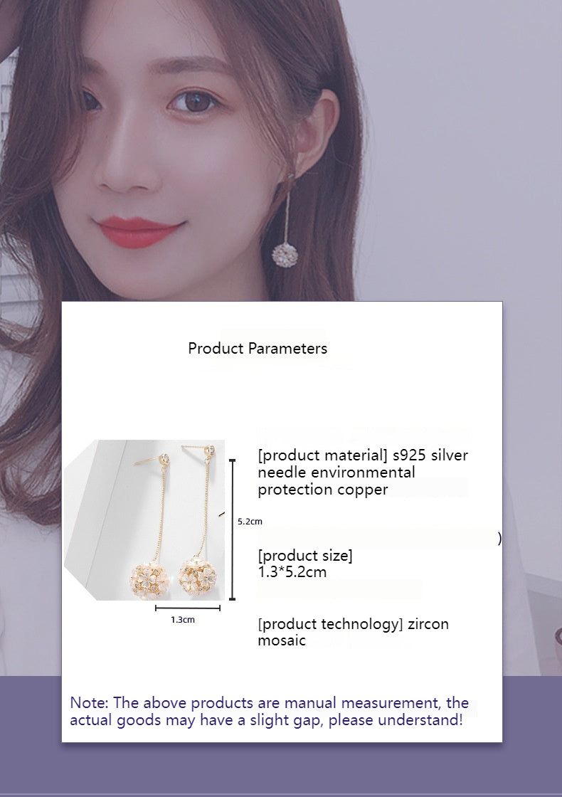 Shell flower hydrangea earrings 712920720693 - COCOMELODY