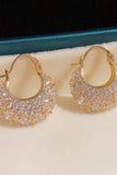 Micro-encrusted zircon bag earrings 693037597905 - COCOMELODY