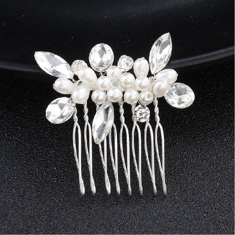 Pearl hair comb Hair Accessories 566704593828 - COCOMELODY