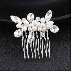 Pearl hair comb Hair Accessories 566704593828 - COCOMELODY
