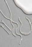 Classic Zircon Wedding Bracelet/Earrings/Necklace Jewelry Sets (Set of 3) 845056946494 - COCOMELODY