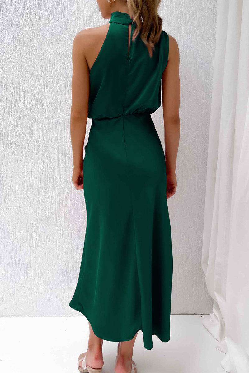 Sheath-Column Midi Forged Chiffon Dress 695677395149 - COCOMELODY