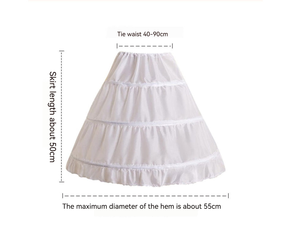 Children Ball Gown Slip Floor-Length Petticoats For Party/Wedding 782765246450 - COCOMELODY