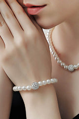 Classic Pearl/Bracelet/ Wedding Earrings/Necklace Jewelry Sets (Set of 3) 641004696900 - COCOMELODY