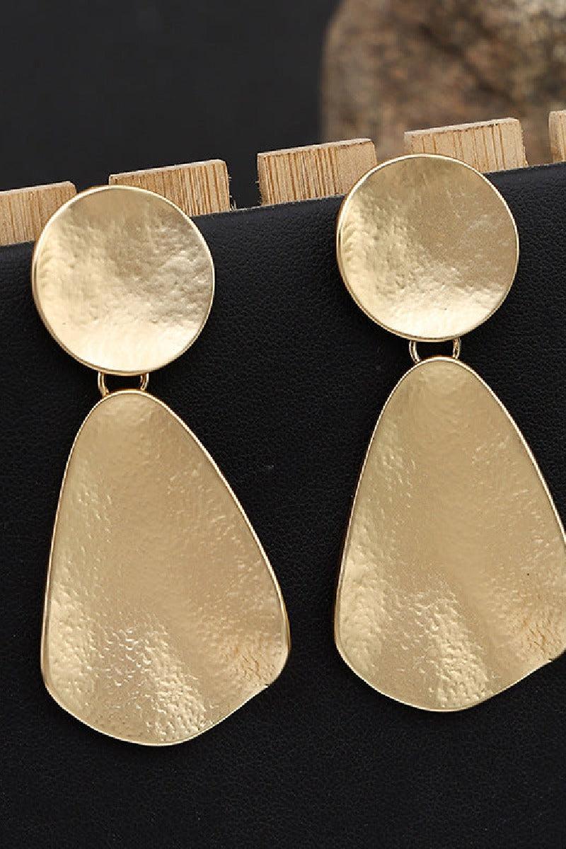 Atmospheric exaggerated earrings Fashion geometric metal mid-length earrings 683444245645 - COCOMELODY