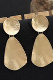 Atmospheric exaggerated earrings Fashion geometric metal mid-length earrings 683444245645 - COCOMELODY