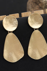 Atmospheric exaggerated earrings Fashion geometric metal mid-length earrings 683444245645 - COCOMELODY
