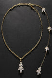 Elegant Rhinestone Back Necklaces 674272097461 - COCOMELODY