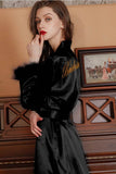Personalized Bride Bridesmaid Robes Sexy Satin Robes 767772382395 - COCOMELODY