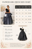 A-Line Detachable Layered Tulle Floor Length Flower Girl Dresses 1001038162773