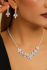 Elegant Rhinestone Wedding Earrings/Necklace Jewelry Sets (Set of 2) 896520168926 - COCOMELODY