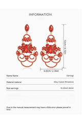Alloy Earrings with Crystals Rhinestone 856121278887 - COCOMELODY