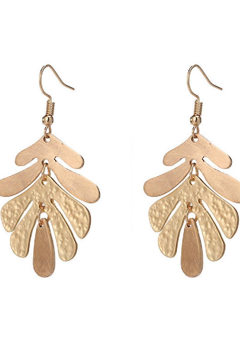 Personality Leaf Earrings High fashion stud earrings 694227853841 - COCOMELODY
