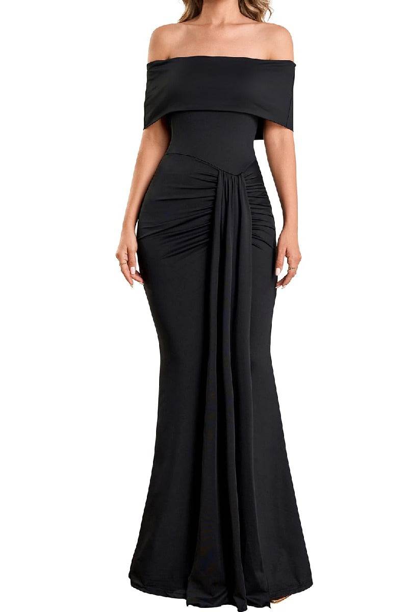 Sheath-Column Elastic Cloth Maxi Formal Wedding Guest Dresses B0FL2J69MM - COCOMELODY