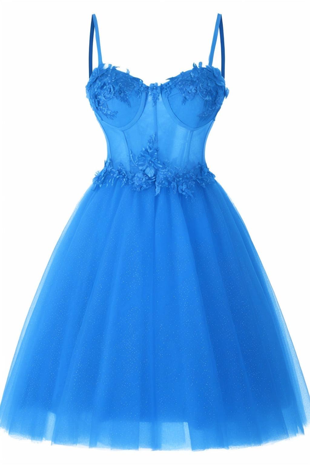 A-Line Short-Mini Tulle Prom Dress CS0400 - COCOMELODY