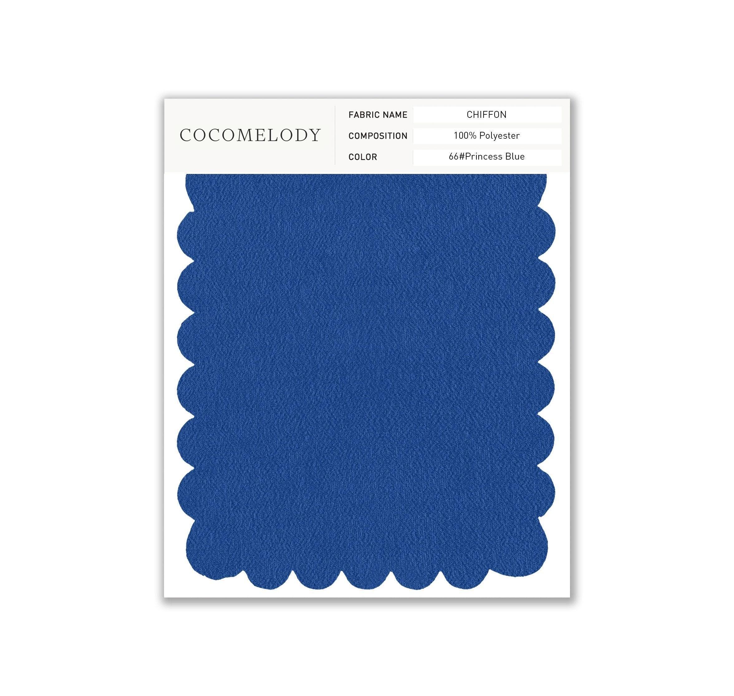 Chiffon Fabric Swatch in Single Color SWCH16001 - COCOMELODY