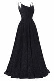 A-Line Floor Length Sequined Prom Dress CS0411 - COCOMELODY