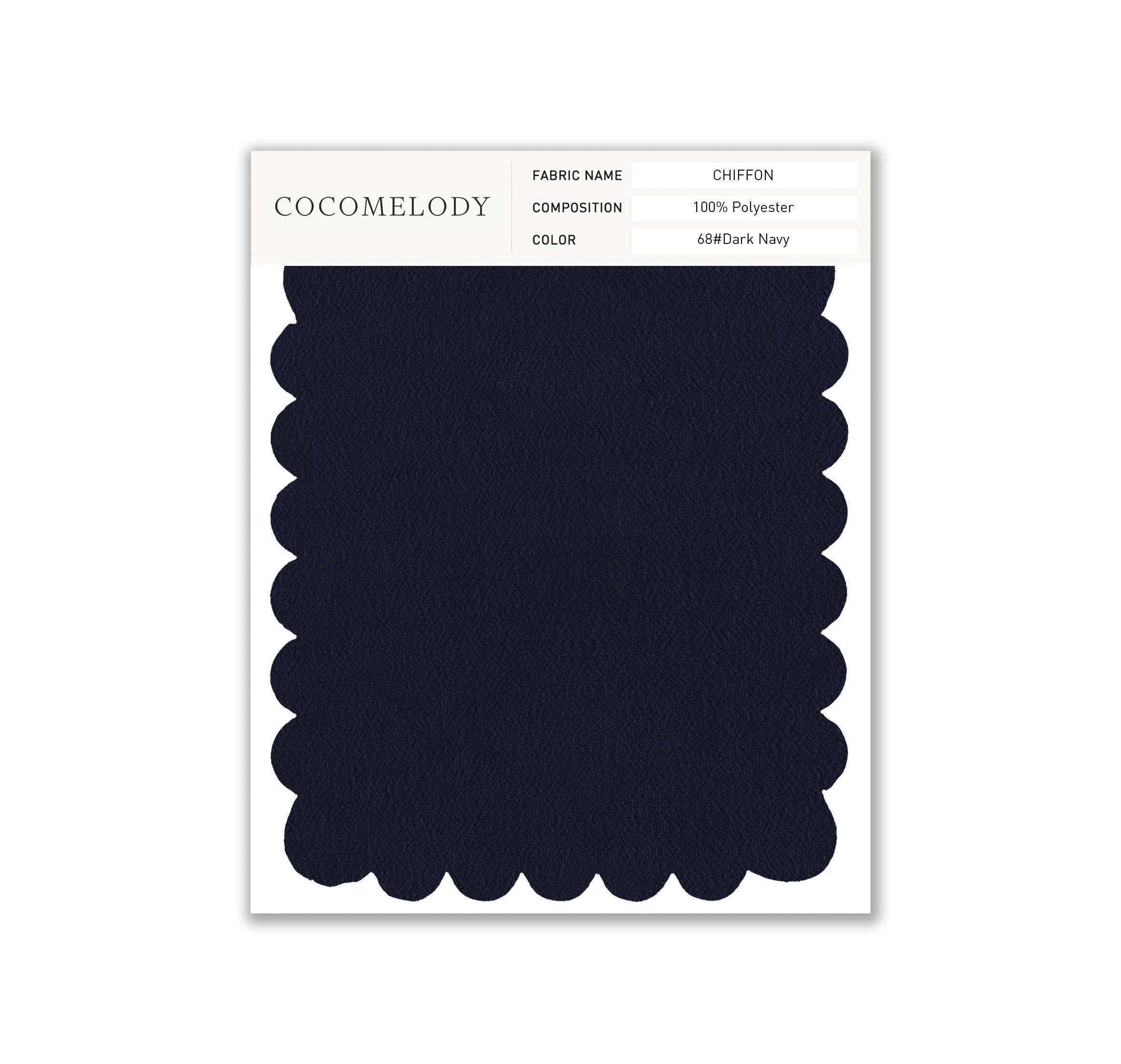 Chiffon Fabric Swatch in Single Color SWCH16001 - COCOMELODY