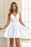 A-line Short-Mini Tulle Prom Dress CS0410 - COCOMELODY