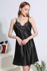 Cowl Neck Short Slip Dress 680778725969 - COCOMELODY