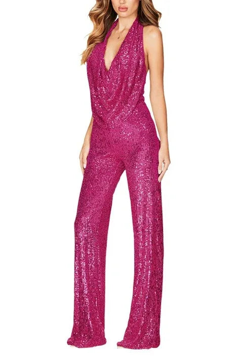 Jumpsuit Maxi Sequins Formal Evening Dresses 678030856246 - COCOMELODY