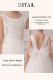 A-Line Scoop Neck Sleeveless Lace/Tulle Flower Girl Dresses 841846627093 - COCOMELODY