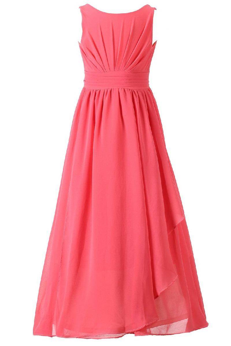 Elegant Chiffon Gown Floor-Length A-Line Dress B078N3KBLQ - COCOMELODY