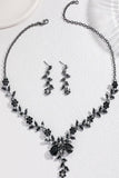 Alloy Rhinestone Necklace Earrings Jewelry 799625813629 - COCOMELODY