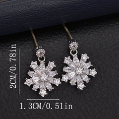 Luxurious Rhinestone Drop Earrings 791529625682 - COCOMELODY