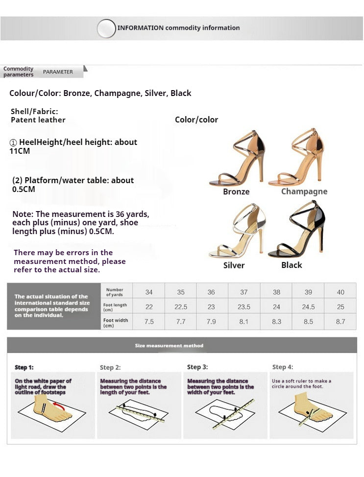 Faux Leather Ankle Strap Pointy Stiletto Heels 571572295848 - COCOMELODY