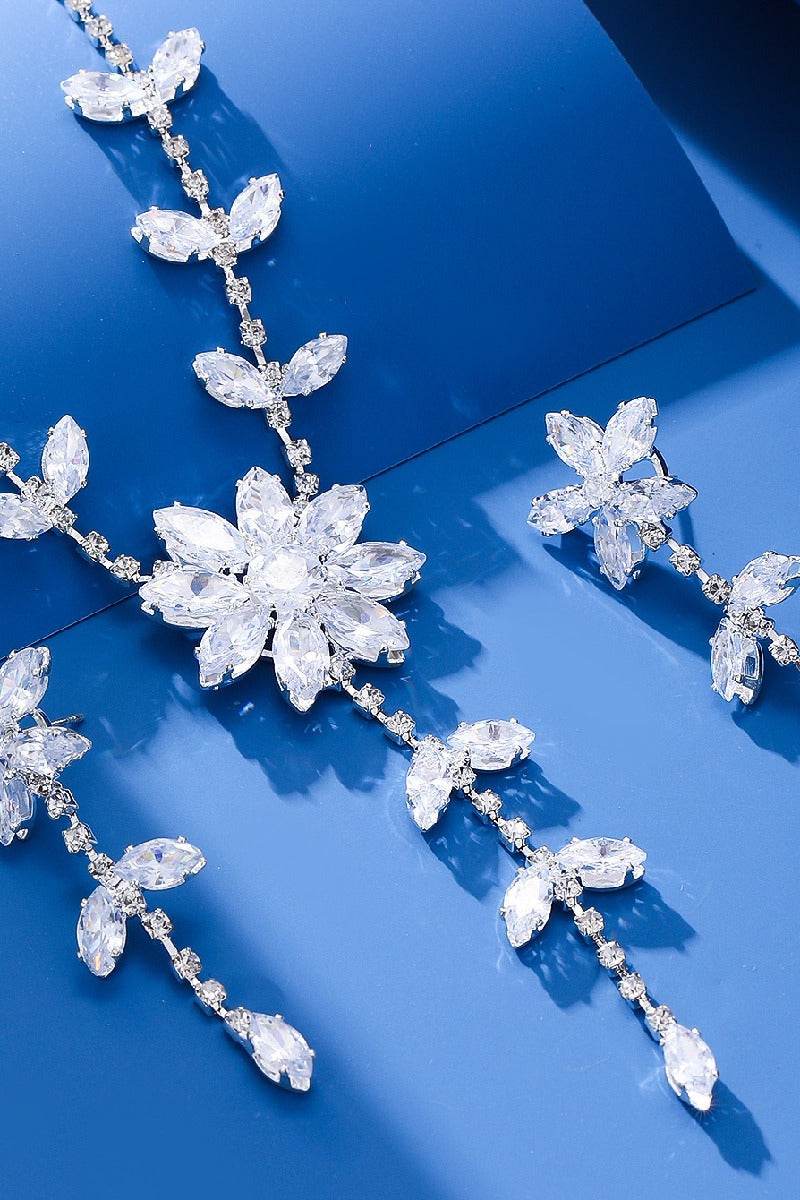 Gorgeous Zircon Earrings/Necklace Jewelry Sets (Set of 2) 784048793825 - COCOMELODY