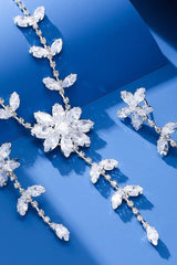 Gorgeous Zircon Earrings/Necklace Jewelry Sets (Set of 2) 784048793825 - COCOMELODY