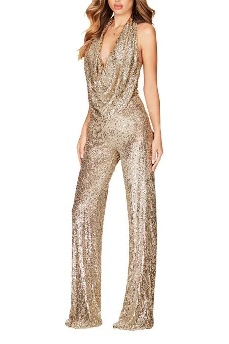 Jumpsuit Maxi Sequins Formal Evening Dresses 678030856246 - COCOMELODY