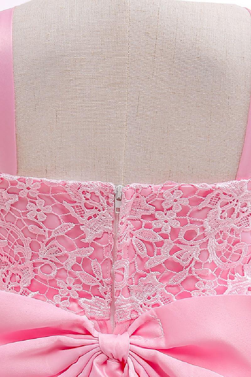 A-Line Scoop Neck Sleeveless Lace/Tulle Flower Girl Dresses 754840464932 - COCOMELODY