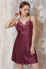 Cowl Neck Short Slip Dress 680778725969 - COCOMELODY