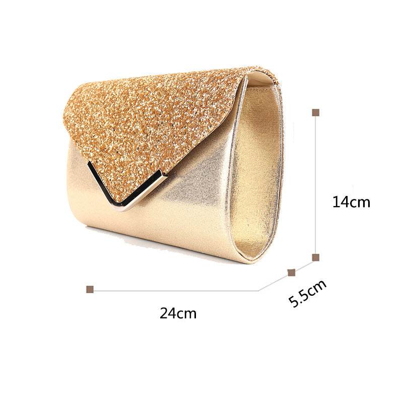 Shiny rhinestone small envelope bag 706744649389 - COCOMELODY