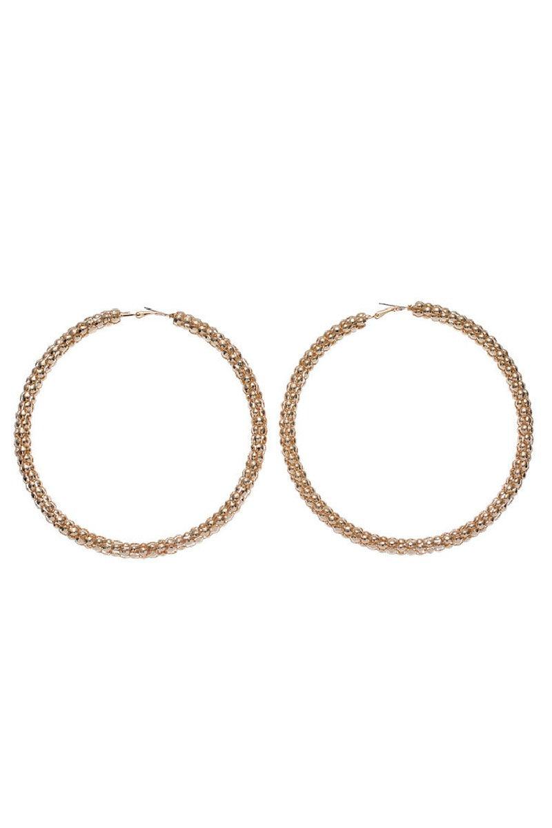Exaggerated Big Earrings Niche Design Titanium Steel Gold-Plated Earrings 528512652147 - COCOMELODY