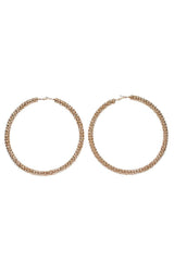Exaggerated Big Earrings Niche Design Titanium Steel Gold-Plated Earrings 528512652147 - COCOMELODY