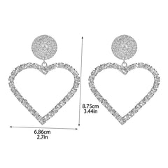Shining Rhinestone Hoop Earrings 844539986822 - COCOMELODY