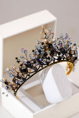 Alloy Tiaras with Beads Rhinestone 718204138178 - COCOMELODY