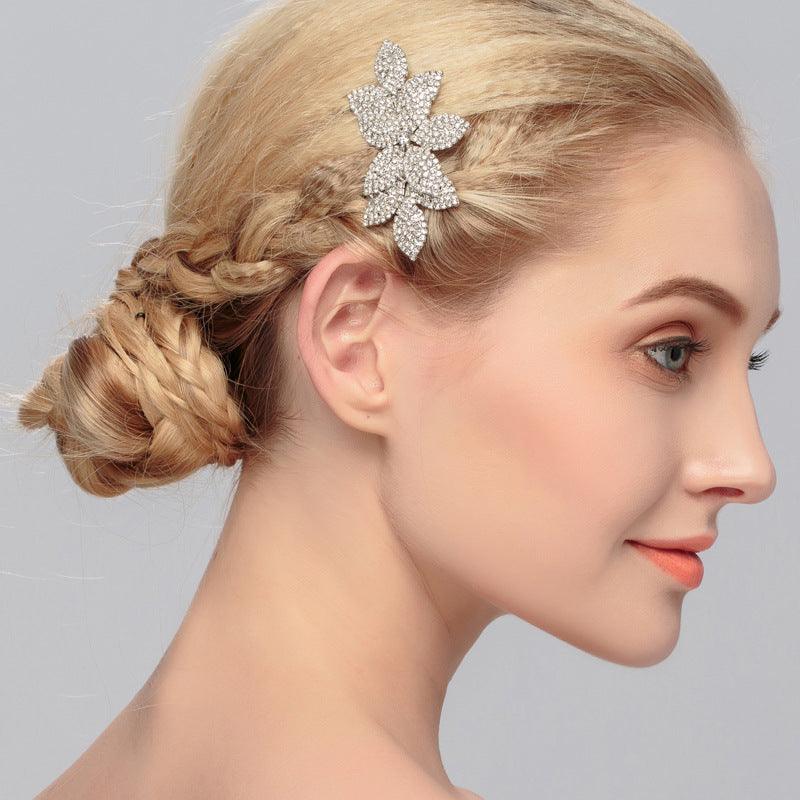 Bridal hair comb Pop rhinestone headpiece hair comb Wedding accessory 529286643073 - COCOMELODY