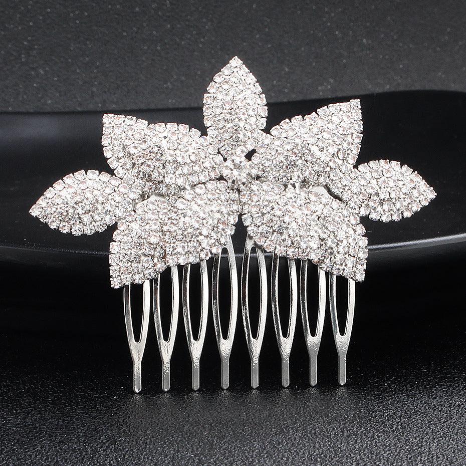 Bridal hair comb Pop rhinestone headpiece hair comb Wedding accessory 529286643073 - COCOMELODY